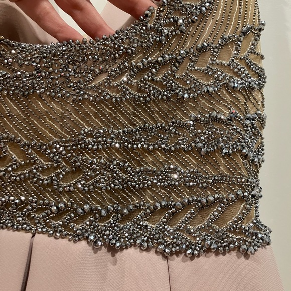 Tarik Ediz blush elegant evening gown size 10 - Picture 12 of 15